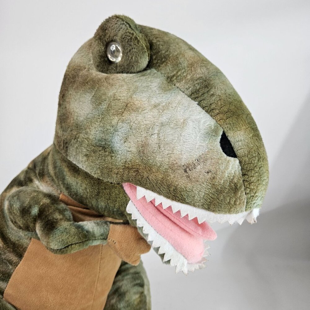 T Rex Dinosaur Realistic Talking Stuffed Plush Animal Roar Eye Light 38" WORKS - Picture 2 of 15